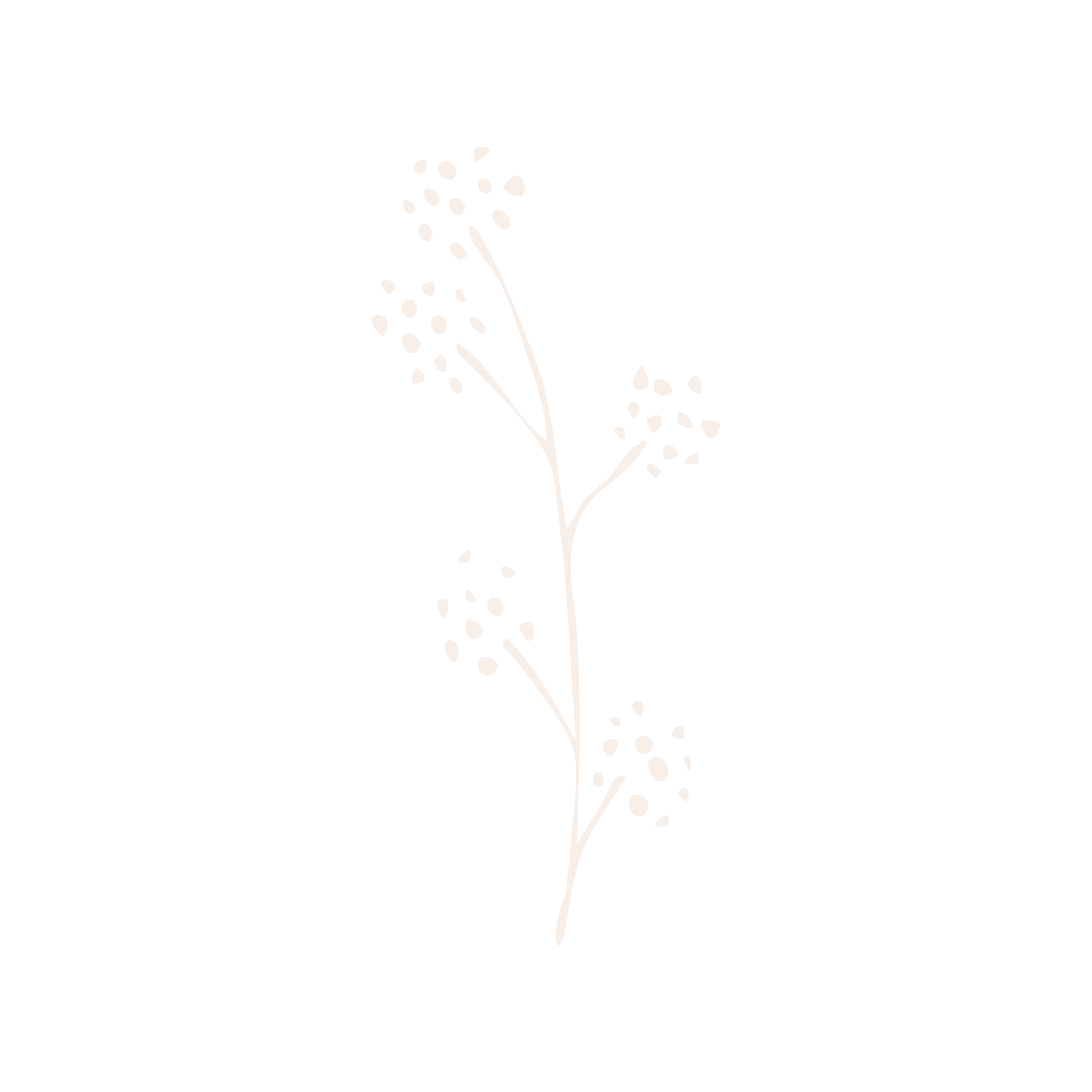 hand-drawn floral